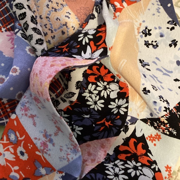 Gap patchwork look short kimono with side seam pockets - Picture 5 of 7